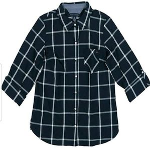 Tommy Hilfiger Womens Long Sleeve Buttondown Shirt